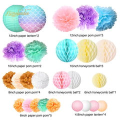 39 Piece Mermaid Party Decoration Kit