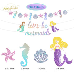 39 Piece Mermaid Party Decoration Kit