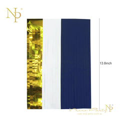 38 Piece Navy and Gold Party Decoration Kit